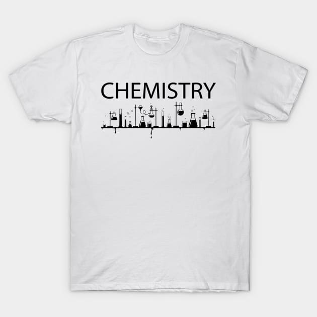 Chemistry (Black Print) T-Shirt by csunasbmbchapter